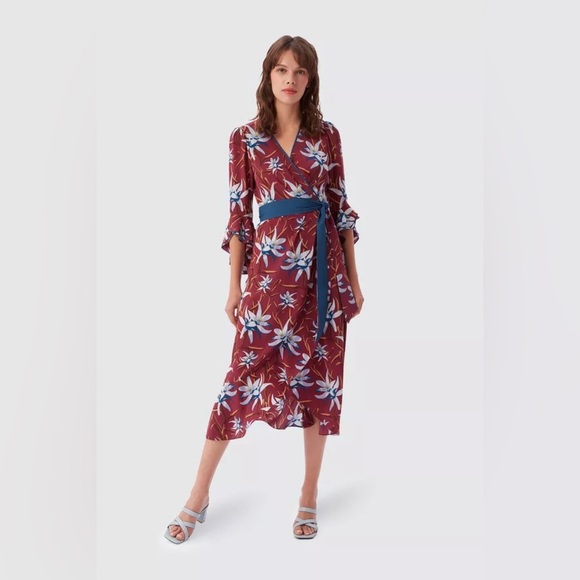 Diane Von Furstenberg Rollins Midi Dress - Picture 2 of 9